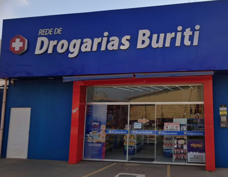 Fachada da Drogaria Buriti